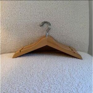Pack of 10 Children's Wooden Clothes Hangers
